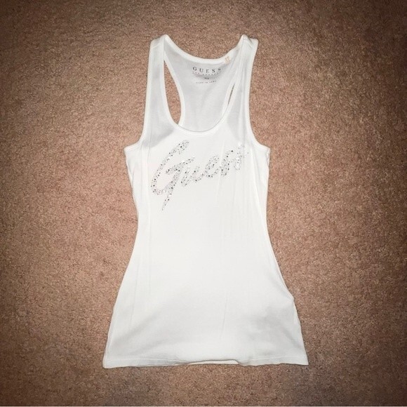 GUESS Jewel Embellished Tank Top - Picture 1 of 2